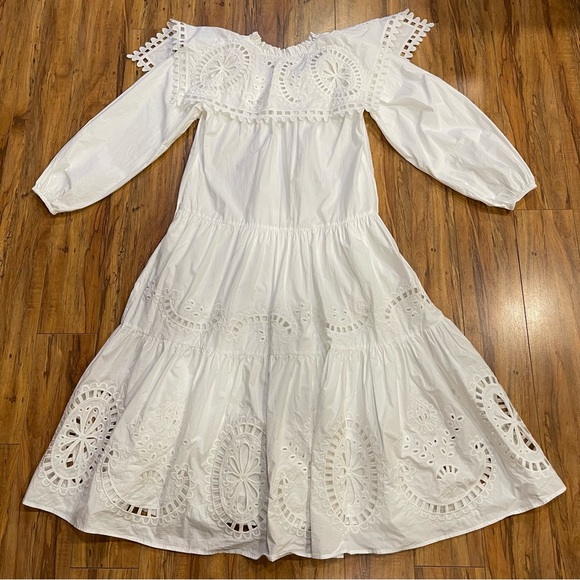 Sea New York White Ruffled Tiered Sundress - Picture 2 of 16